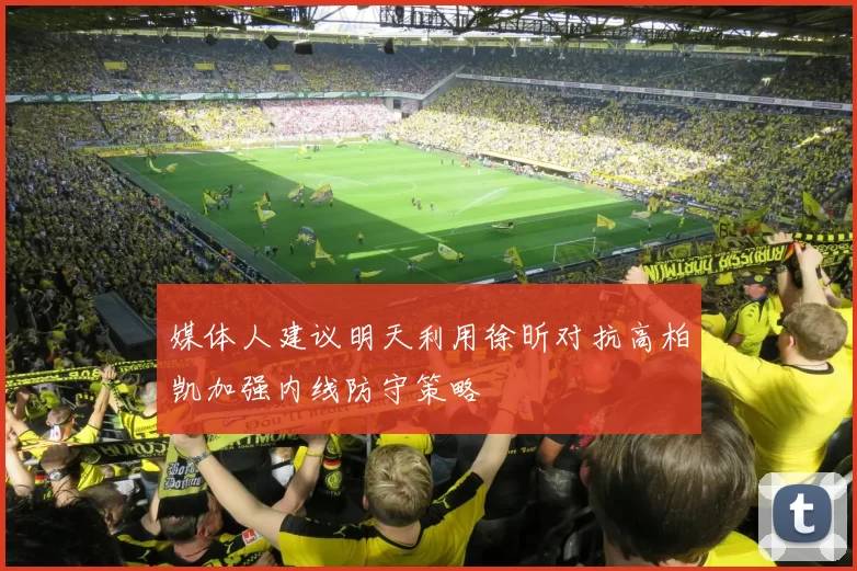 媒体人建议明天利用徐昕对抗高柏凯加强内线防守策略